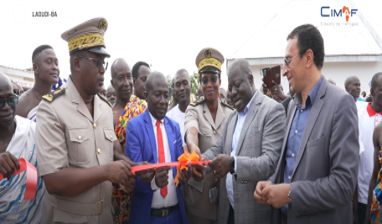 CIMAF côte d'ivoire participe à l’inauguration d'un château d’eau avec forage et panneaux solaire