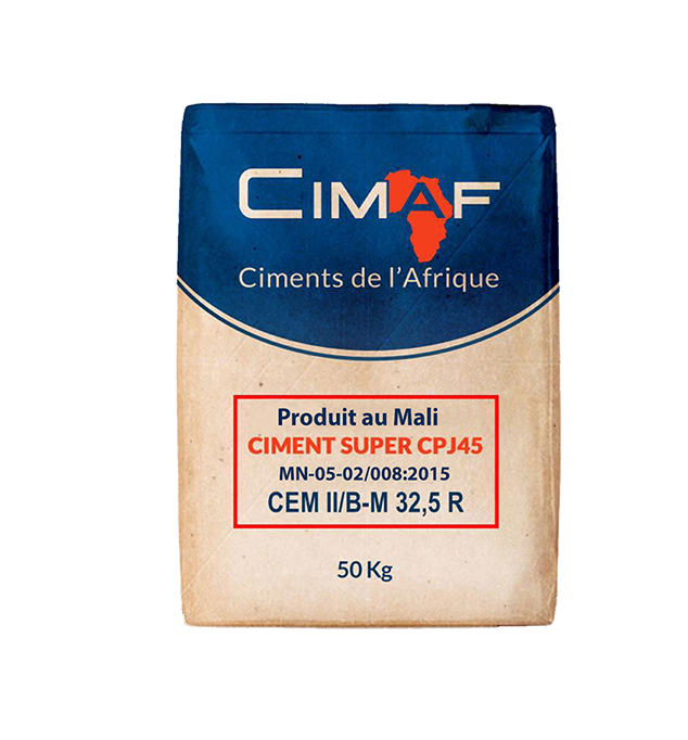 Ciments Super CPJ 45 Equivalent CM II / B – M 32.5R